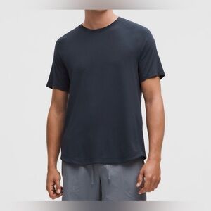 Lululemon License To Train Navy Blue Short-Sleeve Shirt